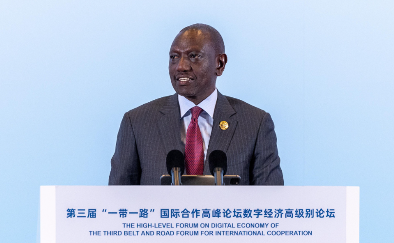 President William Ruto Addresses a High Level Forum on Digital Economy in Beijing China.